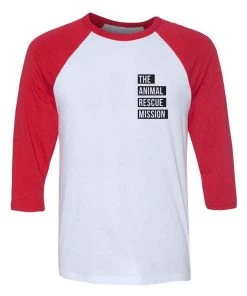 3/4 Sleeve Raglans Unisex | The Animal Rescue Mission Pocket | 3/4 Sleeve Raglan