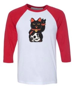 Pepe Rodriquez 3/4 Sleeve Raglans Unisex | Unlucky Black Cat | 3/4 Sleeve Raglan