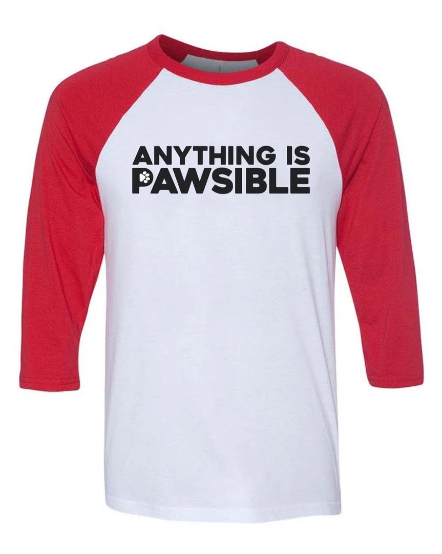 Arm The Animals Unisex | Anything Is Pawsible | 3/4 Sleeve Raglan 3/4 Sleeve Raglans