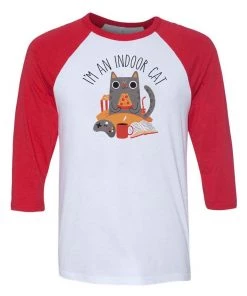 Dino Mike Unisex | Indoor Cat | 3/4 Sleeve Raglan 3/4 Sleeve Raglans
