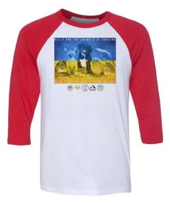 Arm The Animals 3/4 Sleeve Raglans Unisex | Rally For Ukraine | 3/4 Sleeve Raglan