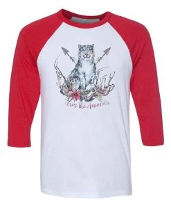 Arm The Animals Unisex | Ridgeline Snow Leopard | 3/4 Sleeve Raglan