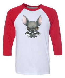 French Bulldog Rescue Network Unisex | French Batdog | 3/4 Sleeve Raglan