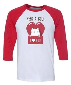Ana Villanueva Unisex | Kitty Kissing Booth | 3/4 Sleeve Raglan 3/4 Sleeve Raglans