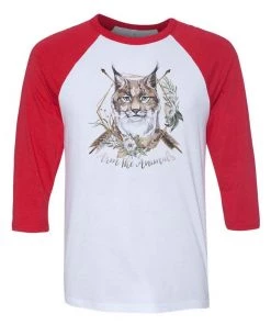 Arm The Animals Unisex | Ridgeline Lynx | 3/4 Sleeve Raglan 3/4 Sleeve Raglans