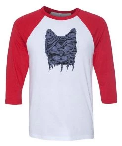 Arm The Animals Unisex | Zombie Mummy Cat | 3/4 Sleeve Raglan 3/4 Sleeve Raglans