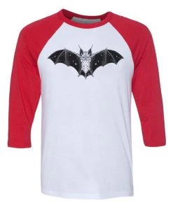 Lolle 3/4 Sleeve Raglans Unisex | Flying Bat | 3/4 Sleeve Raglan