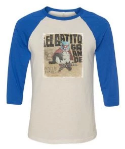 Arm The Animals 3/4 Sleeve Raglans Unisex | El Gatito Grande | 3/4 Sleeve Raglan