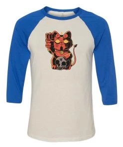 Pepe Rodriquez 3/4 Sleeve Raglans Unisex | Lucky Hell Cat | 3/4 Sleeve Raglan