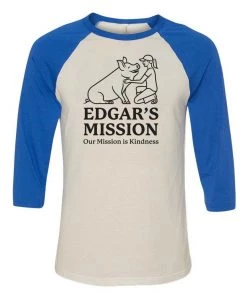 3/4 Sleeve Raglans Unisex | Edgar's Mission Logo | 3/4 Sleeve Raglan