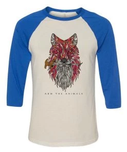 Arm The Animals 3/4 Sleeve Raglans Unisex | Dagger Fox | 3/4 Sleeve Raglan