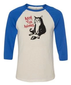 Pizza Cat Unisex | Exit Through The Pet Shop | 3/4 Sleeve Raglan