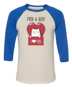 Ana Villanueva Unisex | Kitty Kissing Booth | 3/4 Sleeve Raglan 3/4 Sleeve Raglans