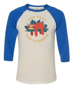 Dino Mike Unisex | Not Fast, Not Furious | 3/4 Sleeve Raglan