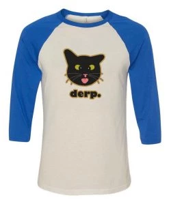 Cats With Their Tongues Out Unisex | Derp | 3/4 Sleeve Raglan