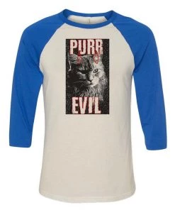 Arm The Animals 3/4 Sleeve Raglans Unisex | Purr Evil | 3/4 Sleeve Raglan