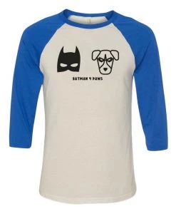 Batman4Paws 3/4 Sleeve Raglans Unisex | Save Twogether | 3/4 Sleeve Raglan