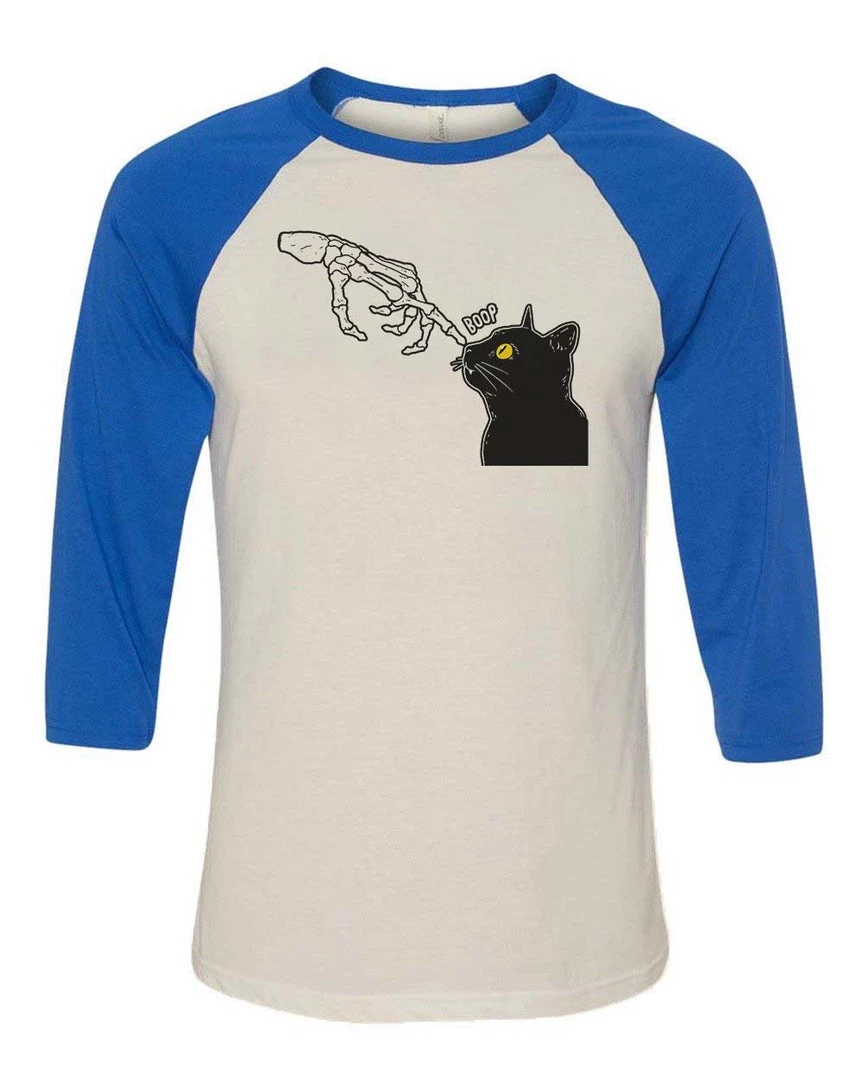 Dino Mike 3/4 Sleeve Raglans Unisex | Spooky Boop | 3/4 Sleeve Raglan