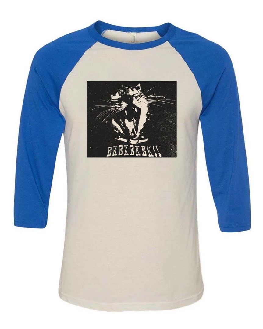 Cats With Their Tongues Out Unisex | Scream Ekekeke | 3/4 Sleeve Raglan 3/4 Sleeve Raglans