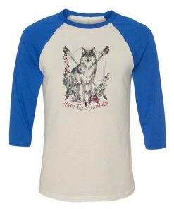 Arm The Animals Unisex | Ridgeline Wolf | 3/4 Sleeve Raglan