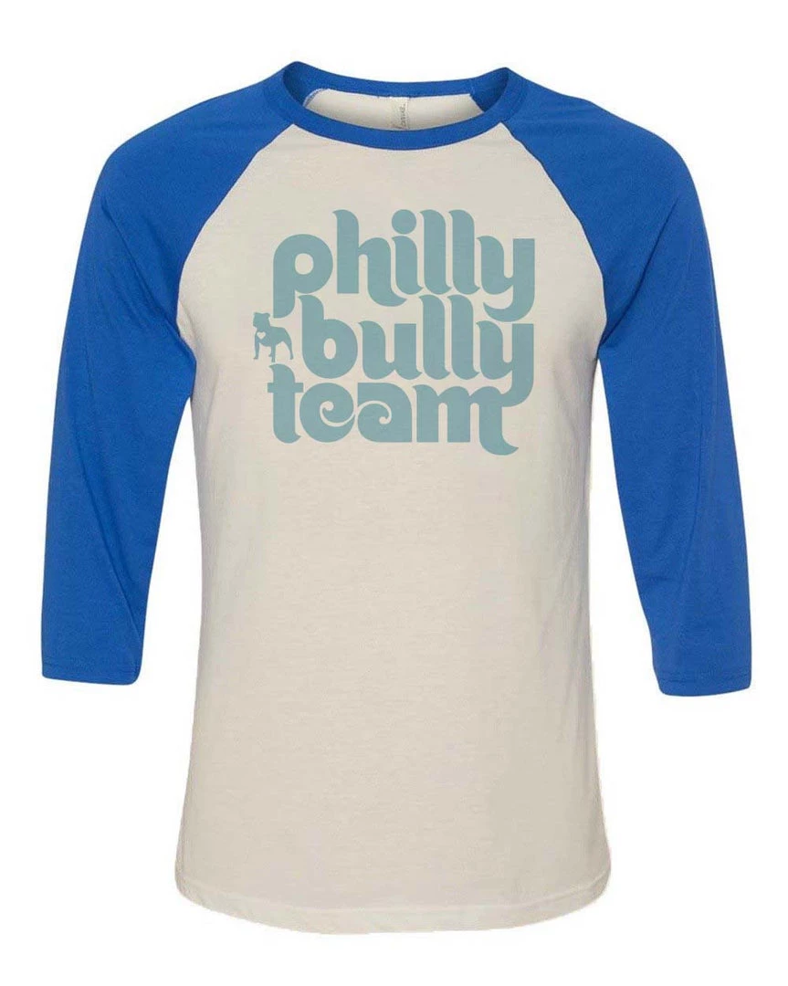 Philly Bully Team Unisex | Groovy Logo | 3/4 Sleeve Raglan