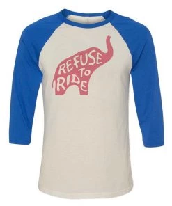 WLSOS Unisex | Refuse To Ride | 3/4 Sleeve Raglan 3/4 Sleeve Raglans