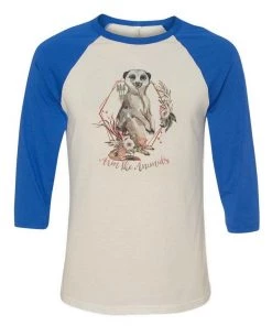 Arm The Animals Unisex | Ridgeline Meerkat | 3/4 Sleeve Raglan 3/4 Sleeve Raglans