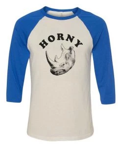 Arm The Animals Unisex | Horny Rhino | 3/4 Sleeve Raglan 3/4 Sleeve Raglans