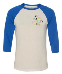 Arm The Animals Unisex | Rainbow Anti Animal Cruelty Club | 3/4 Sleeve Raglan 3/4 Sleeve Raglans