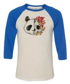 Tobias Fonseca Unisex | Panda Skull Rock | 3/4 Sleeve Raglan 3/4 Sleeve Raglans