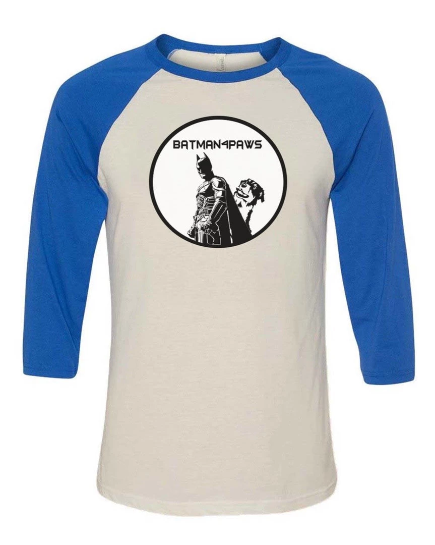 Batman4Paws Unisex | Batman Circle Logo | 3/4 Sleeve Raglan 3/4 Sleeve Raglans