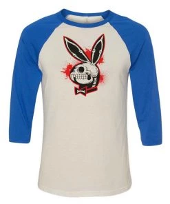 Arm The Animals 3/4 Sleeve Raglans Unisex | Bad To The Bone Bunny | 3/4 Sleeve Raglan
