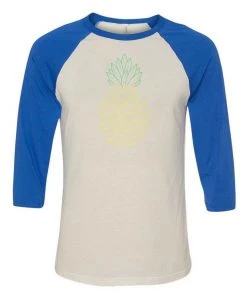 Tobias Fonseca 3/4 Sleeve Raglans Unisex | Pineapple Cat | 3/4 Sleeve Raglan