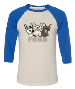 French Bulldog Rescue Network Unisex | Lili's Frenchies | 3/4 Sleeve Raglan