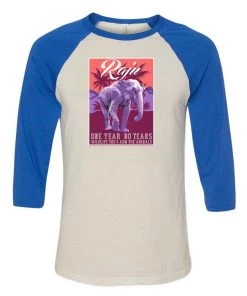 WLSOS 3/4 Sleeve Raglans Unisex | Raju Travel Poster | 3/4 Sleeve Raglan