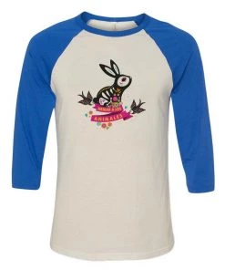 Arm The Animals Unisex | Bunny Alebrije | 3/4 Sleeve Raglan