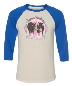Edgar's Mission Unisex | Choose Kindness Pigs | 3/4 Sleeve Raglan
