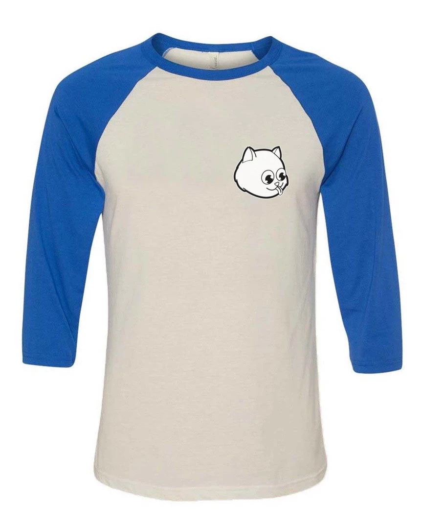 Cats With Their Tongues Out 3/4 Sleeve Raglans Unisex | Pocket Tongue Out | 3/4 Sleeve Raglan
