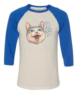 Cats With Their Tongues Out 3/4 Sleeve Raglans Unisex | Ekekekkekkek | 3/4 Sleeve Raglan