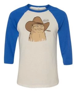 Pizza Cat Unisex | Meowdy | 3/4 Sleeve Raglan