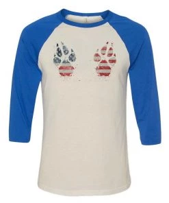 Arm The Animals Unisex | 4th Of July Paw-sive Aggressive | 3/4 Sleeve Raglan 3/4 Sleeve Raglans