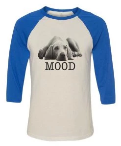 Arm The Animals Unisex | Mood Lazy Dog | 3/4 Sleeve Raglan 3/4 Sleeve Raglans