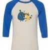 Dino Mike Unisex | Trash Love | 3/4 Sleeve Raglan