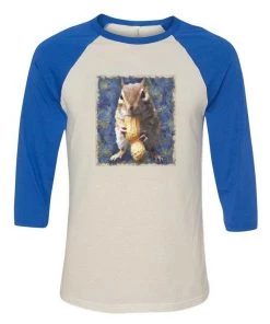 Van Gogh The Chipmunk Unisex | Van Gogh Does Van Gogh | 3/4 Sleeve Raglan 3/4 Sleeve Raglans