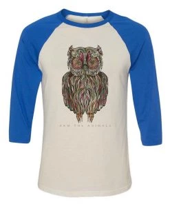 Arm The Animals 3/4 Sleeve Raglans Unisex | Rev-Owl-Ver | 3/4 Sleeve Raglan