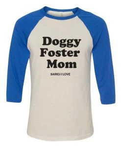 Barks Of Love Unisex | Doggy Foster Mom | 3/4 Sleeve Raglan 3/4 Sleeve Raglans