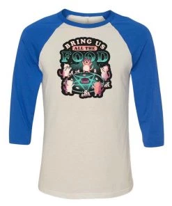 Eduardo Ely 3/4 Sleeve Raglans Unisex | Bring Us All The Food | 3/4 Sleeve Raglan