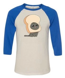 Ana Villanueva Unisex | Cat Bread | 3/4 Sleeve Raglan 3/4 Sleeve Raglans