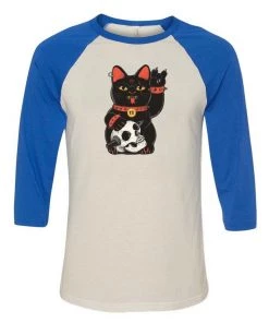 Pepe Rodriquez 3/4 Sleeve Raglans Unisex | Unlucky Black Cat | 3/4 Sleeve Raglan