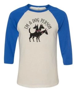 Dino Mike Unisex | Dog Person | 3/4 Sleeve Raglan